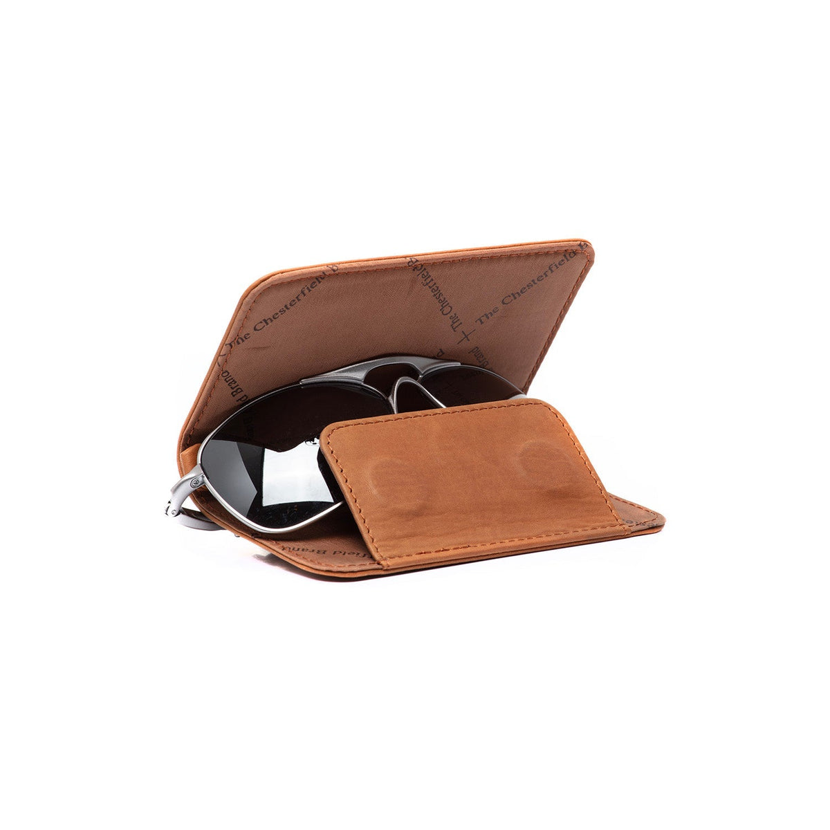 Cognac Glasses Case Maplewood, front view