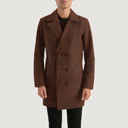 Half Life Brown Leather Coat - image 1