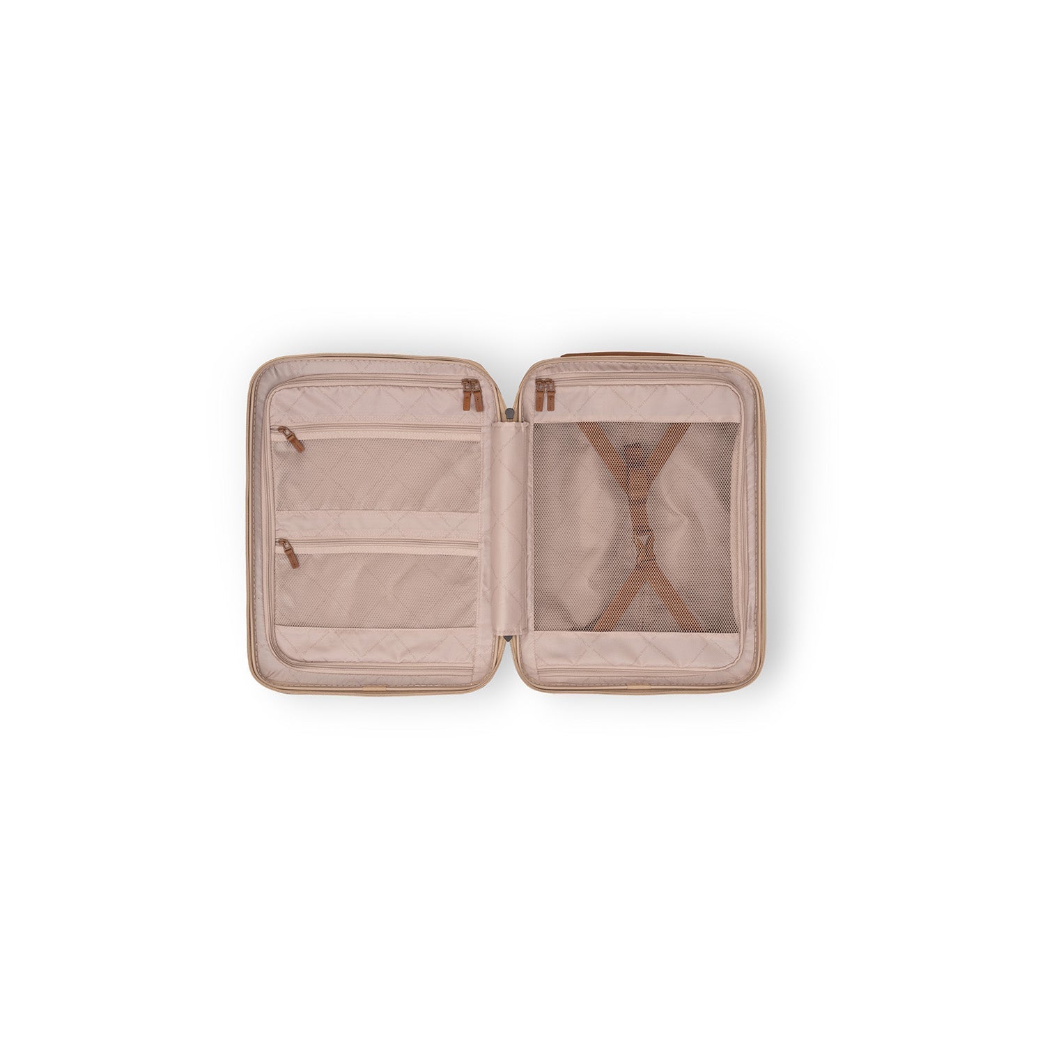 Champagne Hand Luggage Suitcase Front Pocket Zuna, detail view 1
