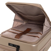 Champagne Hand Luggage Suitcase Front Pocket Zuna, detail view 4