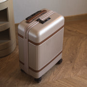 Champagne Hand Luggage Suitcase Zuna, product view 2