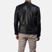 Authentic Cowhide Leather Grain Texture & Heavy-Duty Seam Stitching Detail