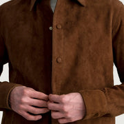 Haven Brown Suede Leather Shirt - image 5