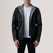 Henrik Black Leather Cafe Racer - image 1