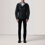 Henrik Black Leather Cafe Racer - image 2