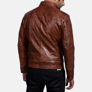 Inferno Leather Brown Jacket – alternate product view 5