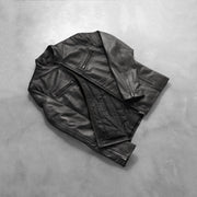 Ionic Black Leather Jacket - image 8