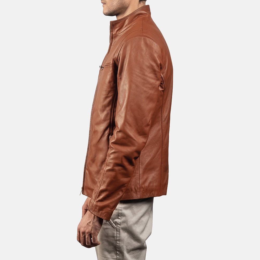 Ionic Leather Biker Jacket – alternate product view 5