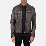 Ionic Leather Biker Jacket – alternate product view 1