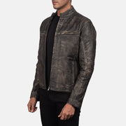 Ionic Leather Biker Jacket – alternate product view 2