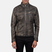 Ionic Leather Biker Jacket – alternate product view 3