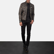 Ionic Leather Biker Jacket – alternate product view 4