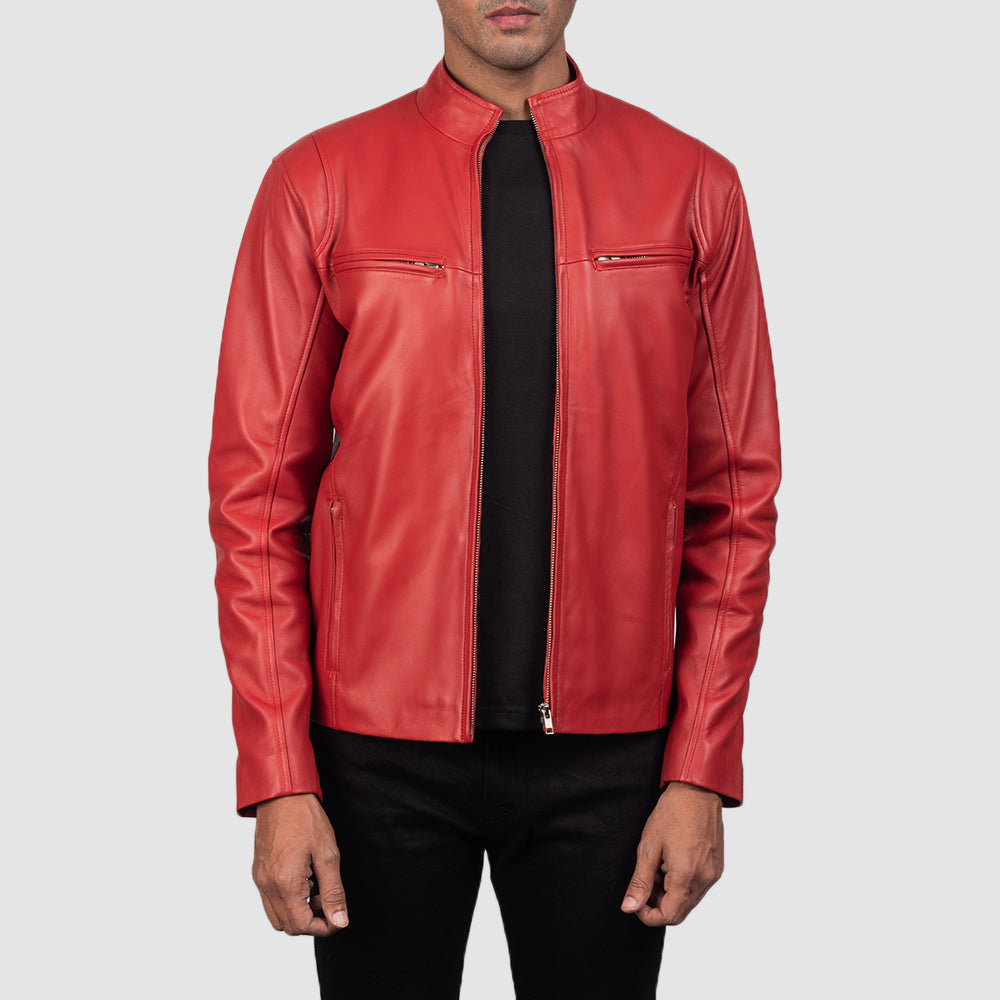 Ionic Leather Biker Jacket – alternate product view 1