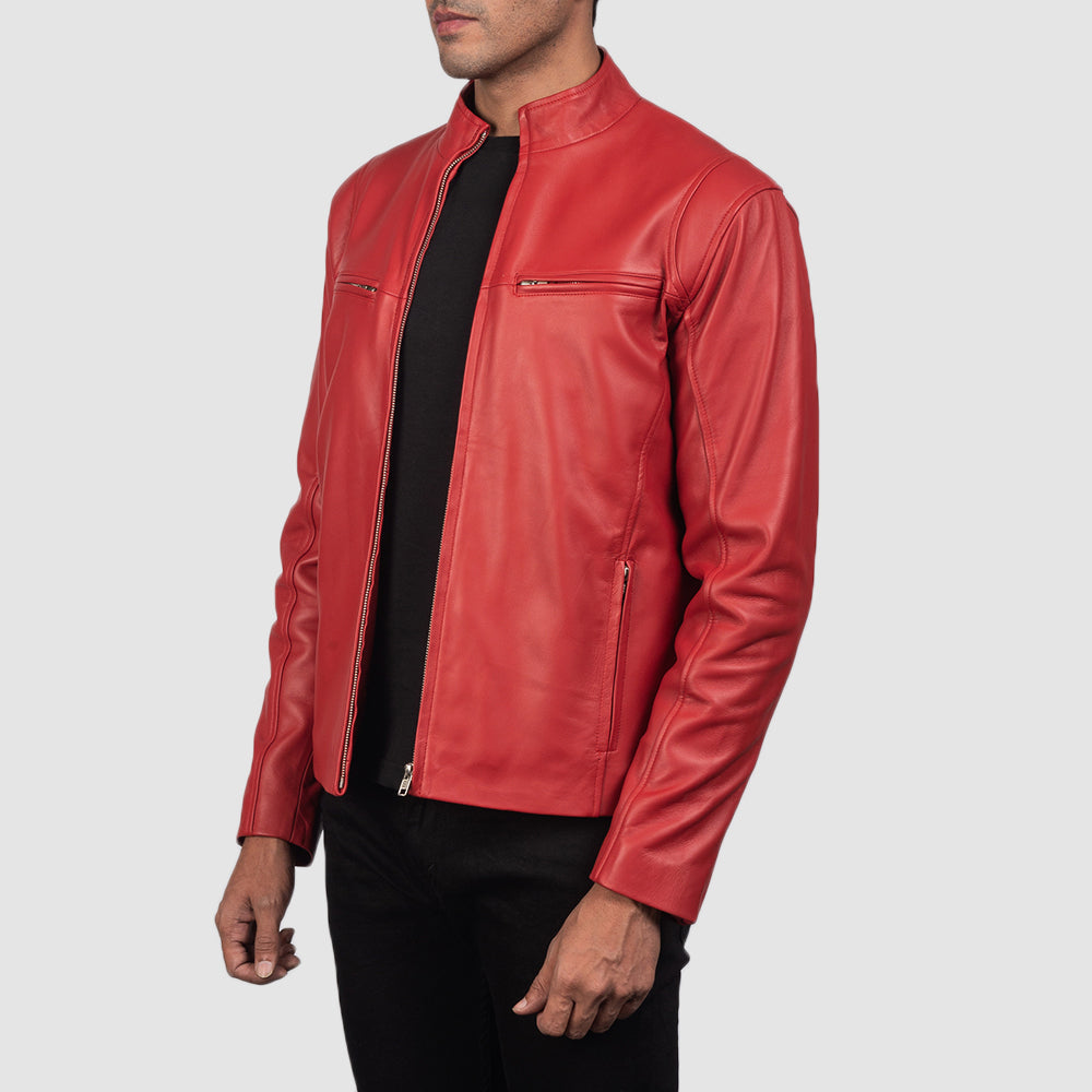 Ionic Leather Biker Jacket – alternate product view 2
