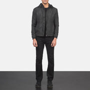 Jimmy Black Hooded Windbreaker Jacket - image 3