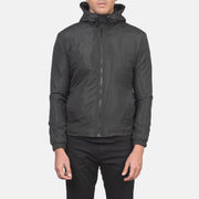 Jimmy Black Hooded Windbreaker Jacket - image 4