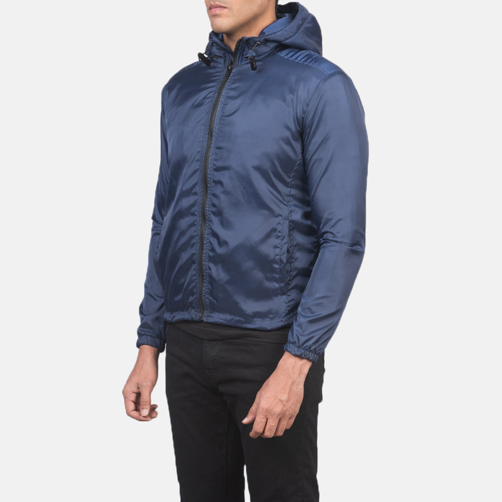 Jimmy Blue Hooded Windbreaker Jacket - image 2