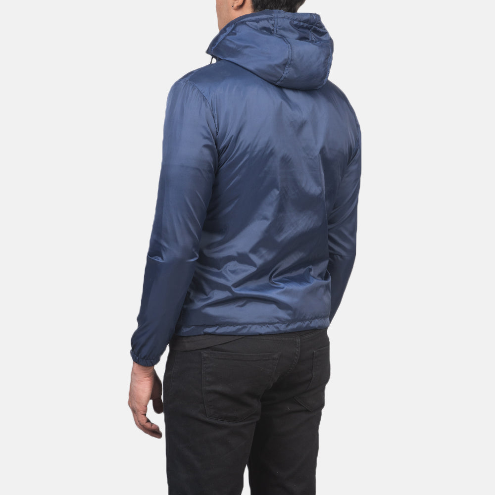 Jimmy Blue Hooded Windbreaker Jacket - image 5