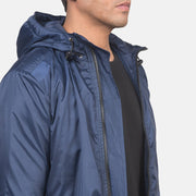 Jimmy Blue Hooded Windbreaker Jacket - image 6
