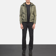 Jimmy Green Hooded Windbreaker Jacket - image 3