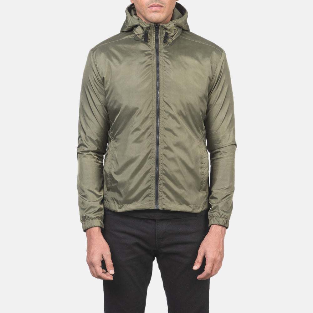 Jimmy Green Hooded Windbreaker Jacket - image 4