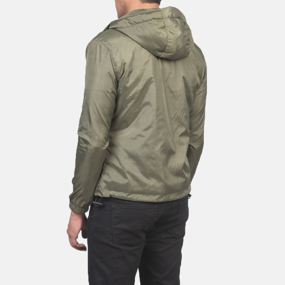 Jimmy Green Hooded Windbreaker Jacket - image 5