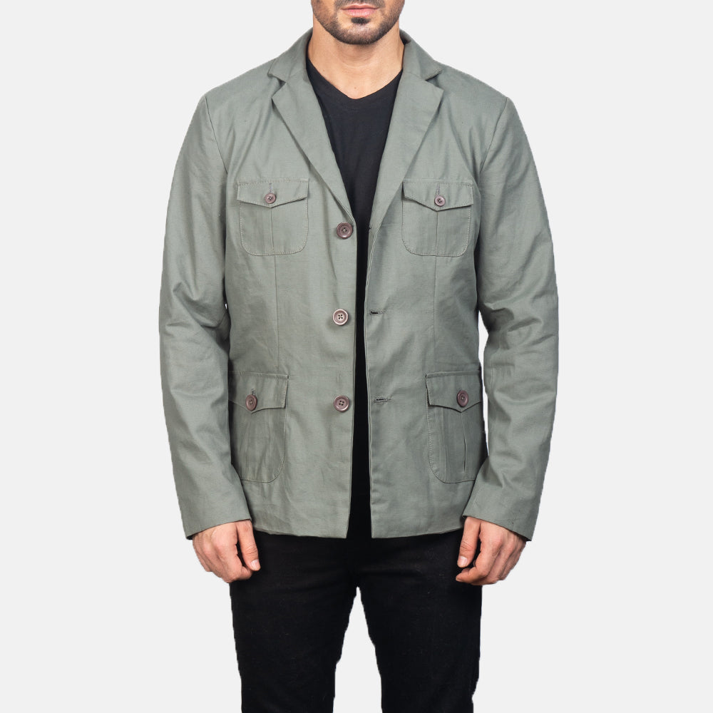 Kajetan Grey Safari Jacket - image 1