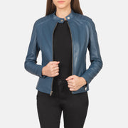 Kelsee Leather Biker Jacket – alternate product view 1