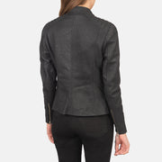 Kelsee Leather Biker Jacket – alternate product view 5