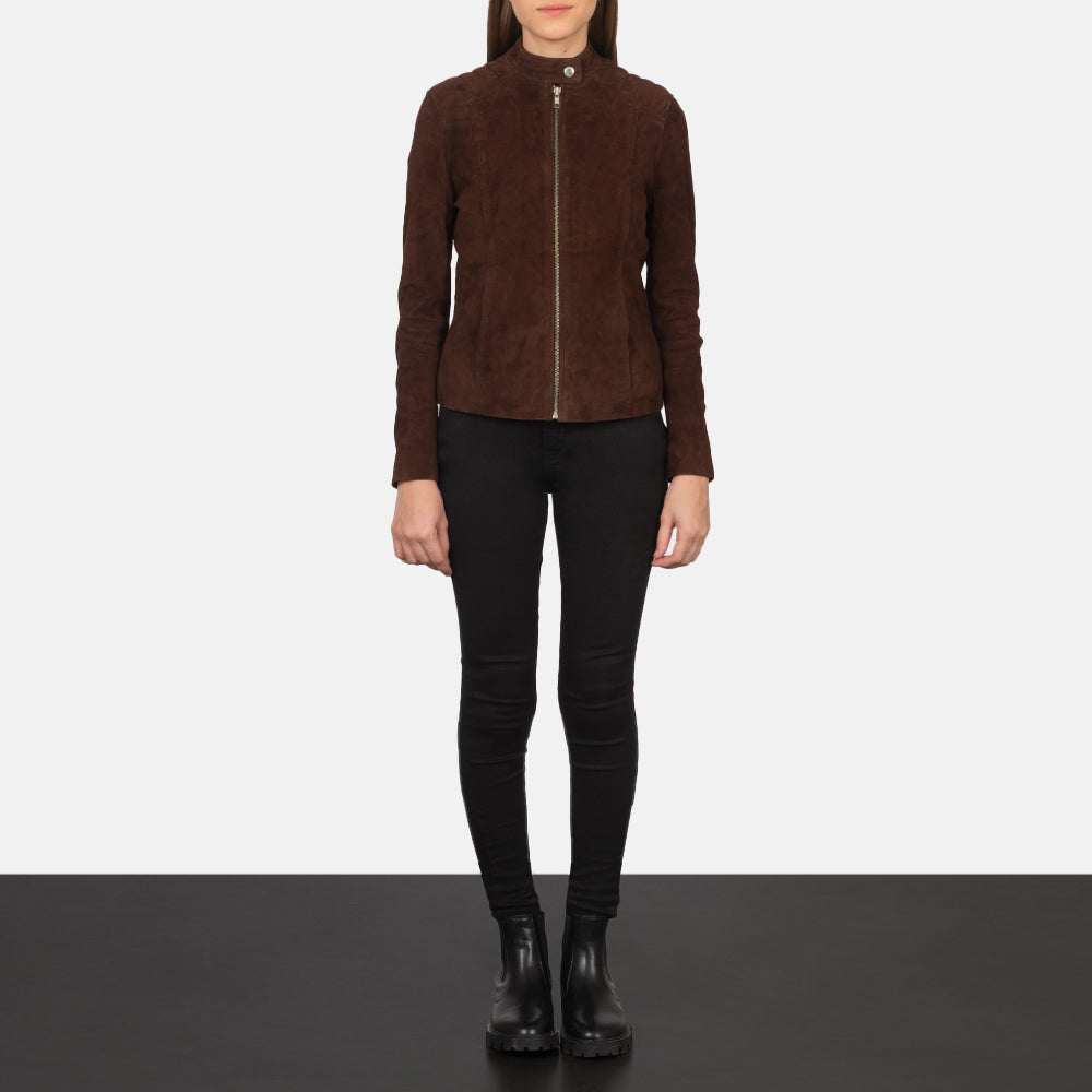 Kelsee Leather Biker Jacket – alternate product view 3