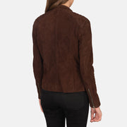 Kelsee Leather Biker Jacket – alternate product view 5