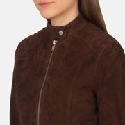 Kelsee Leather Biker Jacket – alternate product view 6