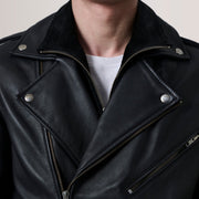 Kole Black Leather Double Rider Jacket - image 6