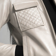 Interior View Showing Quilted viscose lining & Dual Inside Utility Storage Pockets