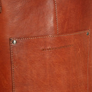 Cognac Leather Apron Churrasco, detail view 3