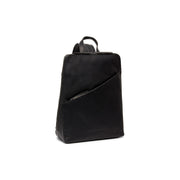 Black Leather Backpack Amanda, front view