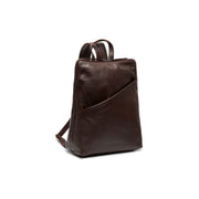 Brown Leather Backpack Amanda, front view
