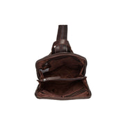 Brown Leather Backpack Amanda, product view 3