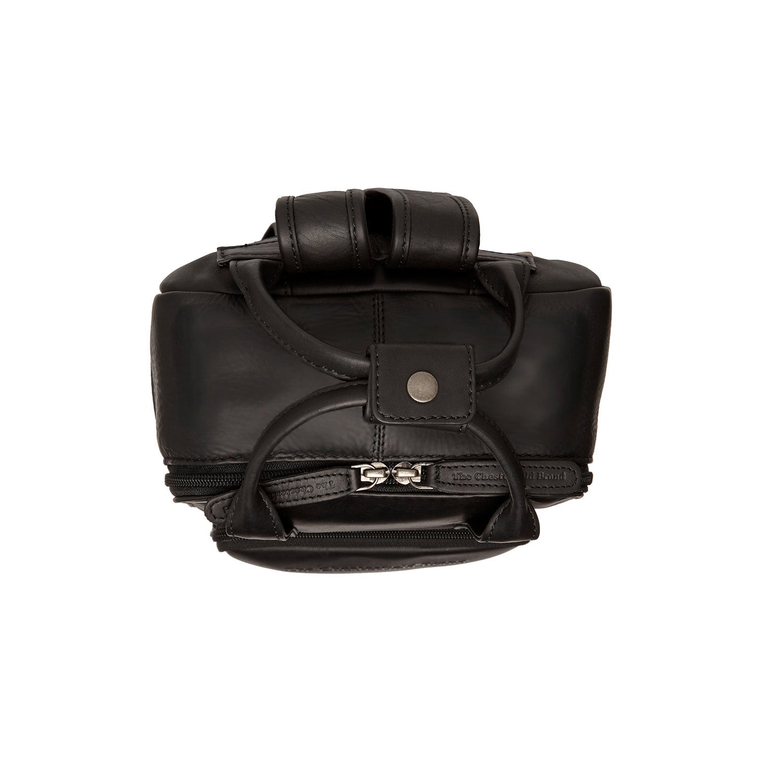 Black Leather Backpack Bellary, detail view 4