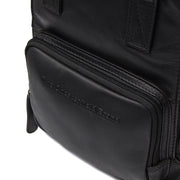 Black Leather Backpack Bellary, detail view 5
