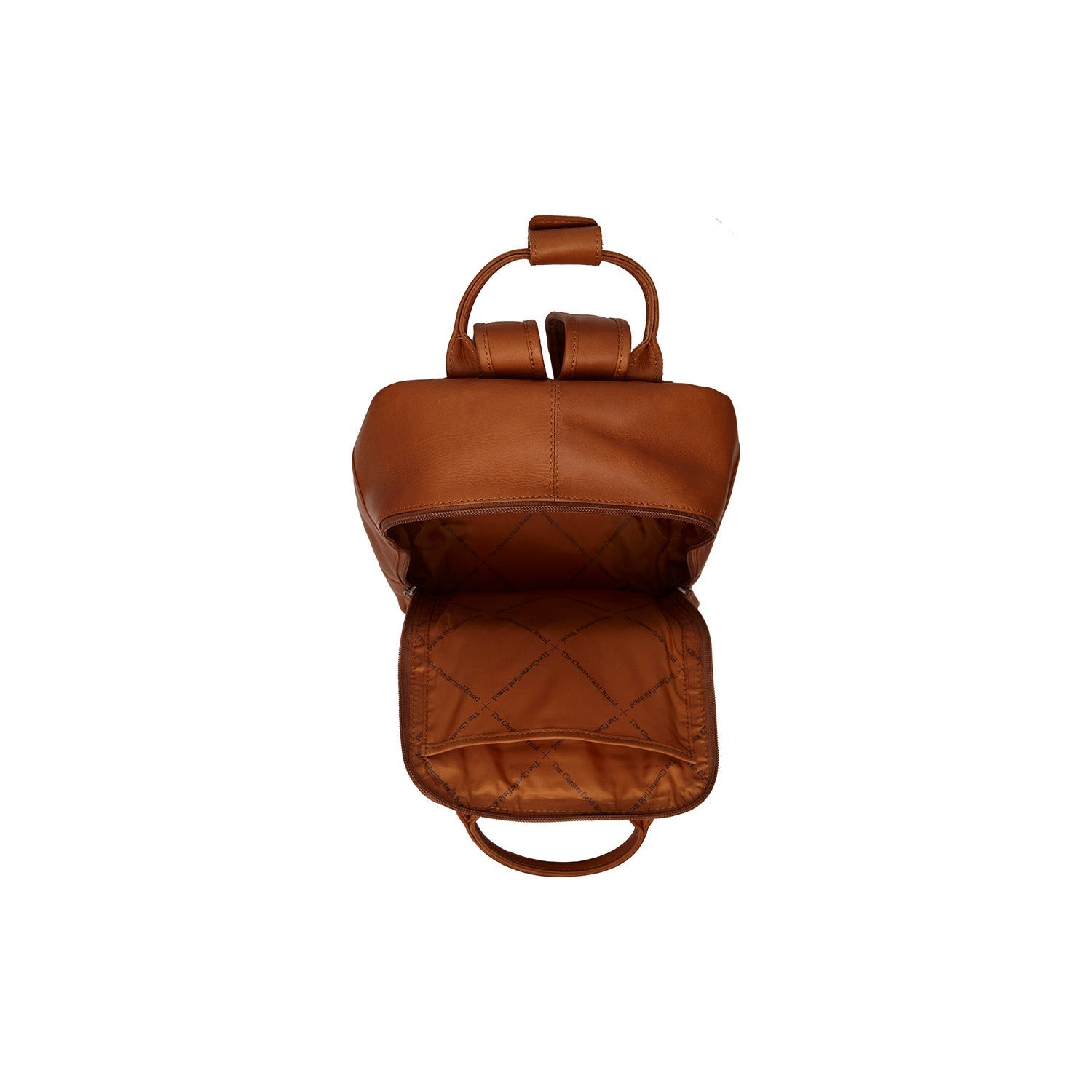 Cognac Leather Backpack Bellary, detail view 1