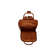 Cognac Leather Backpack Bellary, detail view 1