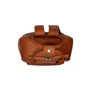 Cognac Leather Backpack Bellary, detail view 3