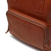 Cognac Leather Backpack Bellary, detail view 4