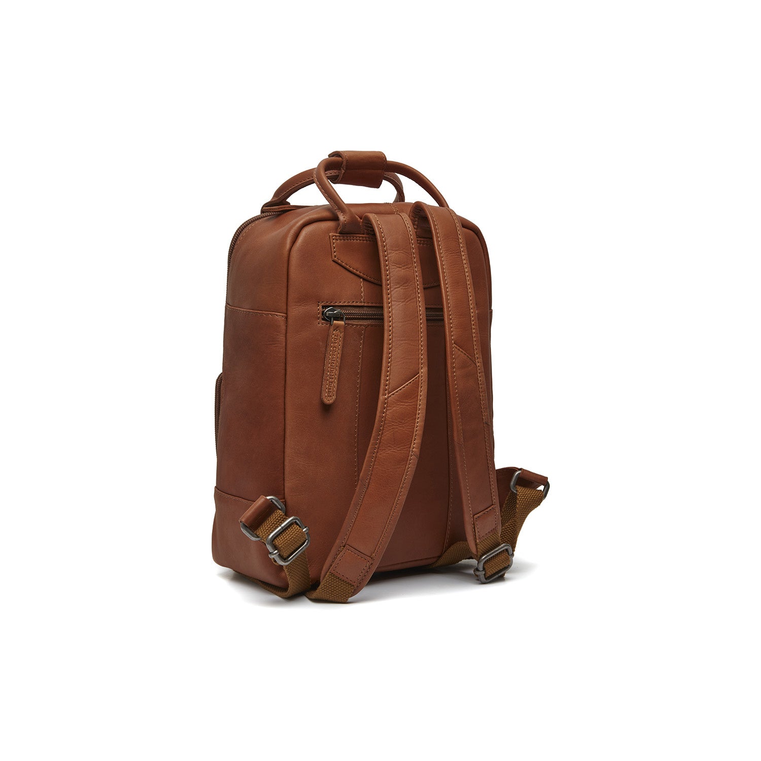Cognac Leather Backpack Bellary, detail view 6