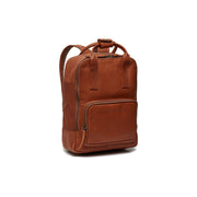 Cognac Leather Backpack Bellary, front view
