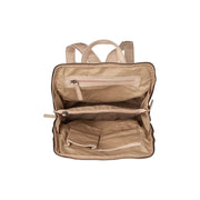 Beige Leather Backpack Bern, detail view 1