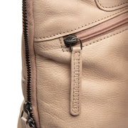 Beige Leather Backpack Bern, detail view 3