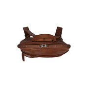 Cognac Leather Backpack Bern, detail view 3