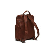 Cognac Leather Backpack Bern, detail view 4